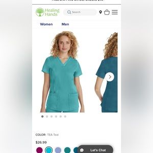 Purple label healing hands scrub set